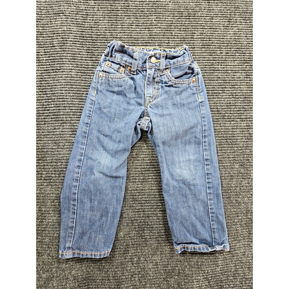Levi's 514 Jeans Boys 3T 2-3 YRS Blue Denim 5 Pockets Classic Straight Leg